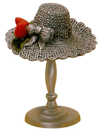 DESTOCKAGE -40% Chapeau de mode "Fraisier" en étain