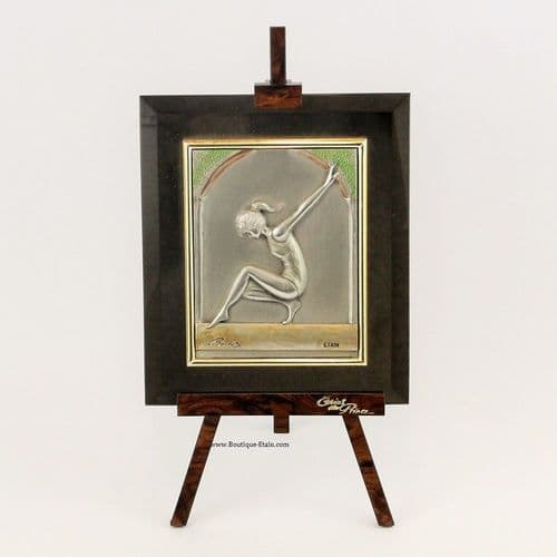 DESTOCKAGE -40% Chevalet en étain sur miroir Gymnaste