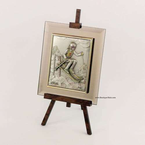 DESTOCKAGE-40% Chevalet miroir et étain ski