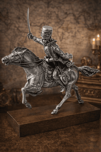 DESTOCKAGE -40% Figurine en étain le Hussard de la mort - Cavalier n°4