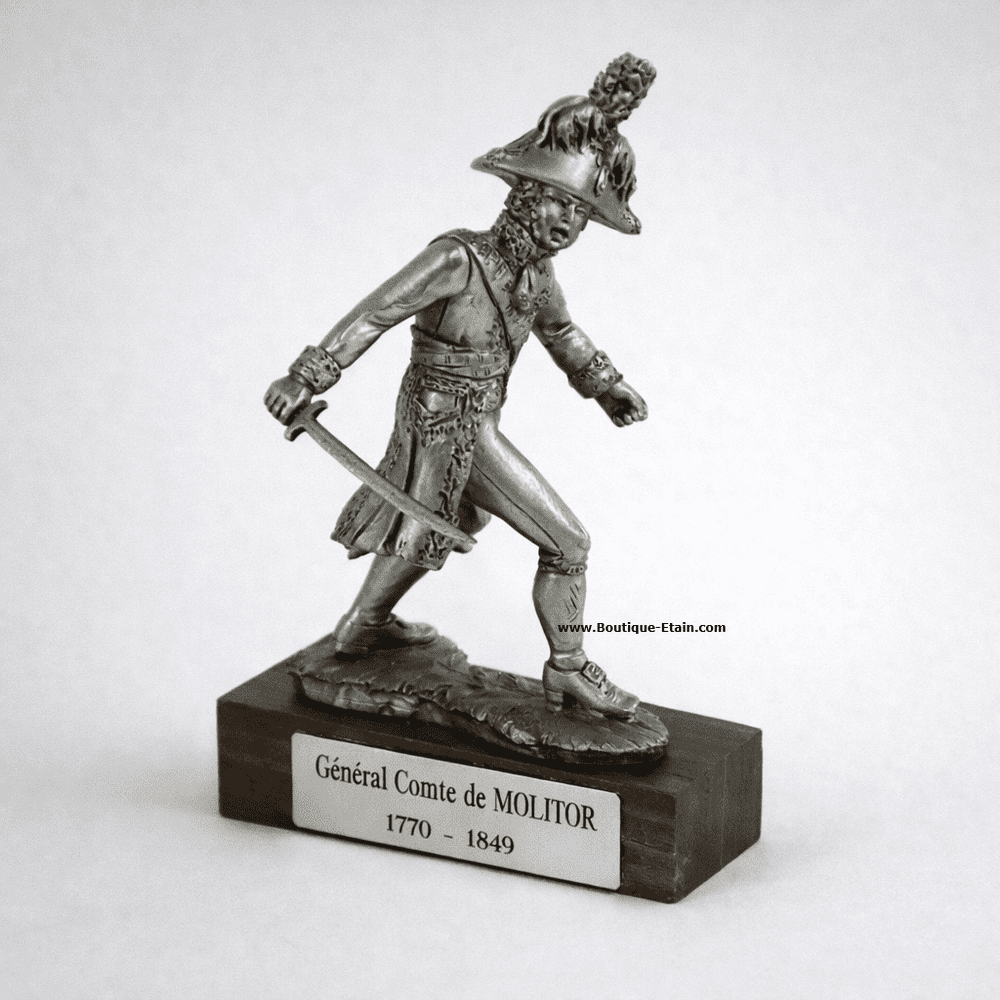 DESTOCKAGE -40% Gn°6 - Figurine en étain Général Molitor