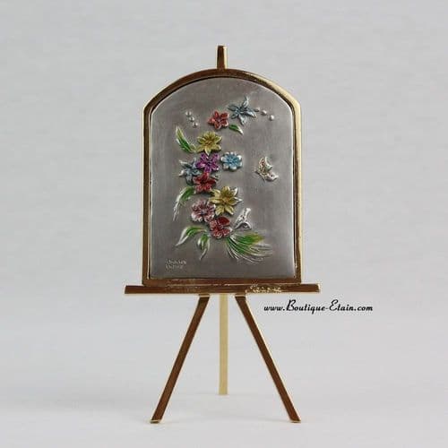 DESTOCKAGE -40% Petit chevalet guirlande de fleurs