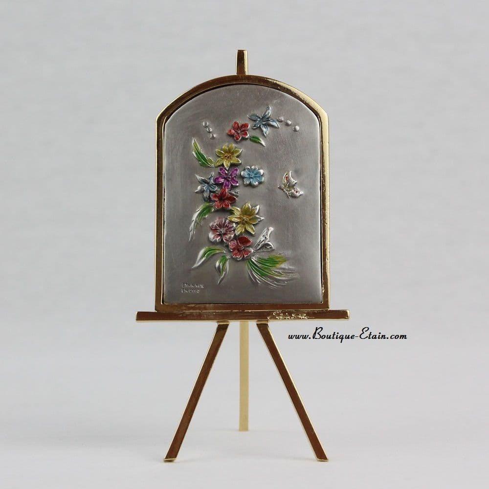 DESTOCKAGE -40% Petit chevalet guirlande de fleurs