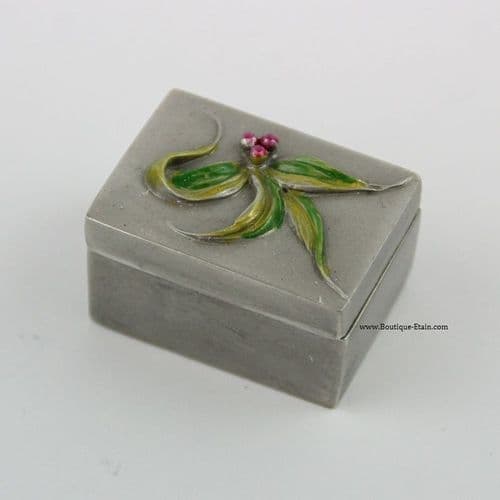 DESTOCKAGE -40% Petite boîte rectangle en étain