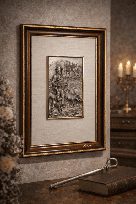 Tableau en étain