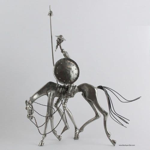 Dom Quichotte sur Rossinante en étain (1)