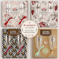 Coupes champagne étain – 10 ans de mariage Elle & Lui
