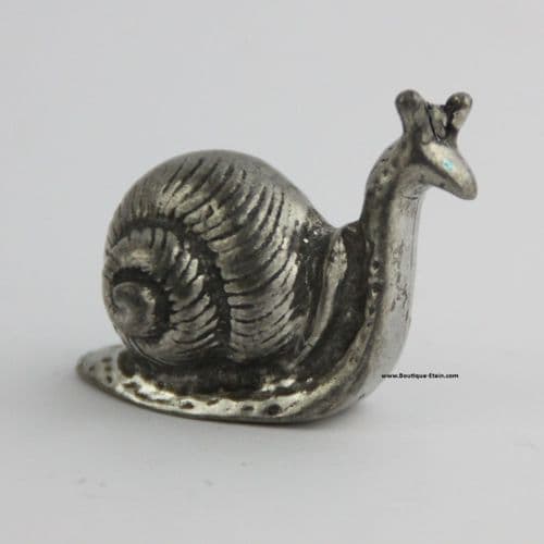 Escargot en étain à collectionner