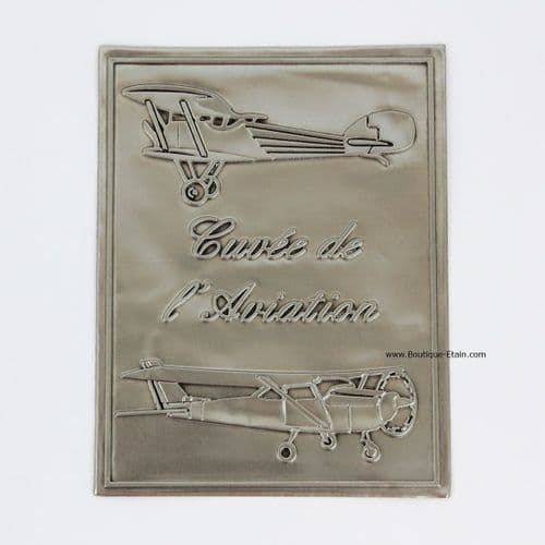 Etiquette  autocollante pour bouteille Cuvée de l'aviation