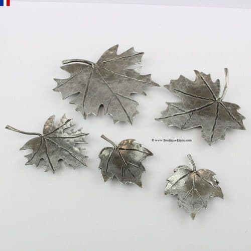 Feuille d'érable en étain (7 à 20cm)