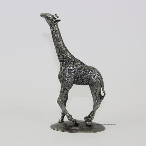 Figurine girafe en étain massif – 14 cm Michel Laude