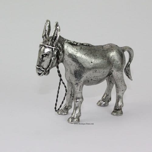 Figurine âne Gambade en étain