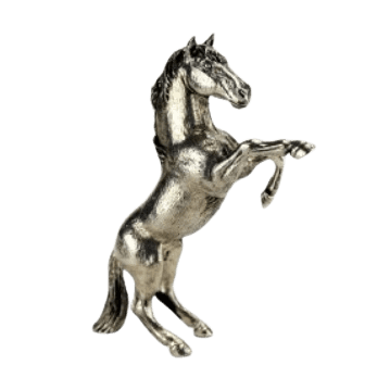 Figurine statuette cheval en étain H15cm
