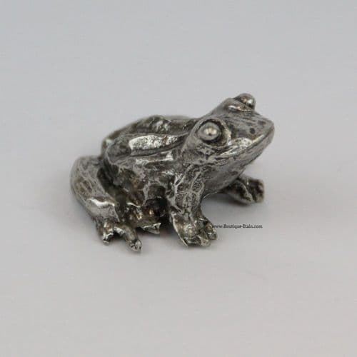 Grande grenouille en étain