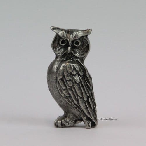 Hibou en étain