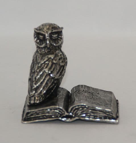 Hibou "Vol de nuit" en étain Antoine de Saint-Exupéry