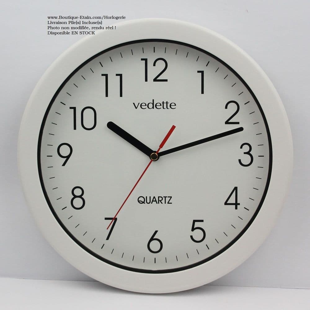Horloge pendule blanche étanche VP40015