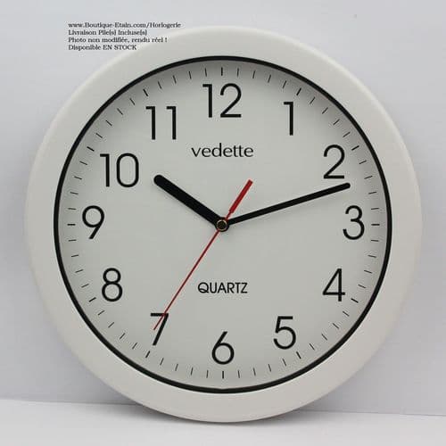 Horloge pendule blanche étanche VP40015