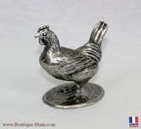 La poule en étain