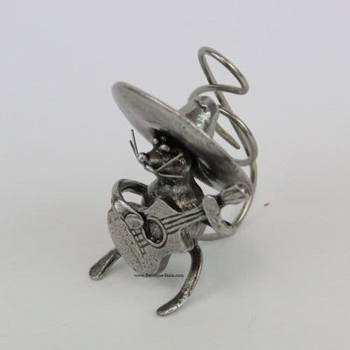 La souris guitare mexicaine en étain