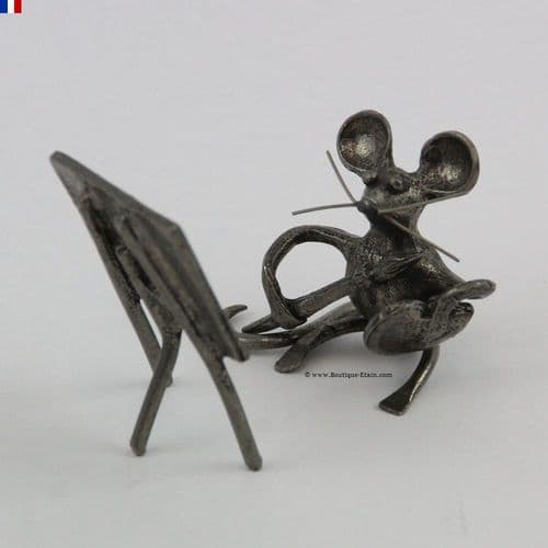 La souris peintre en étain
