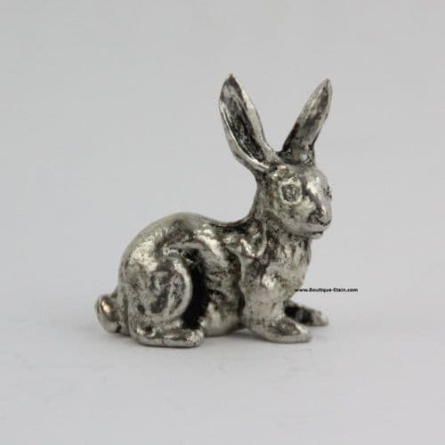 Lapin sauvage en étain.