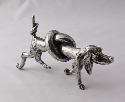 Le basset noué (A.Dubout) chien noeud