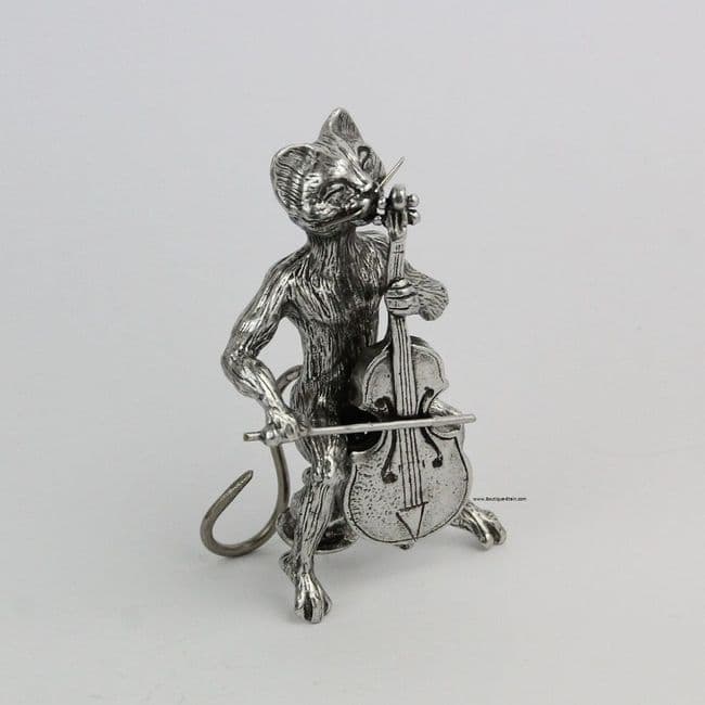 Grand chat musicien, le violoncelle.