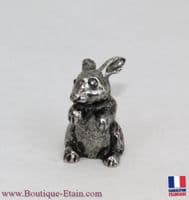 Le lapin en étain