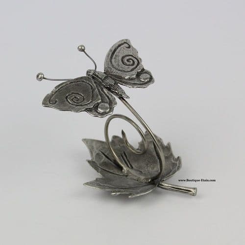Le papillon en étain (H:8cm)