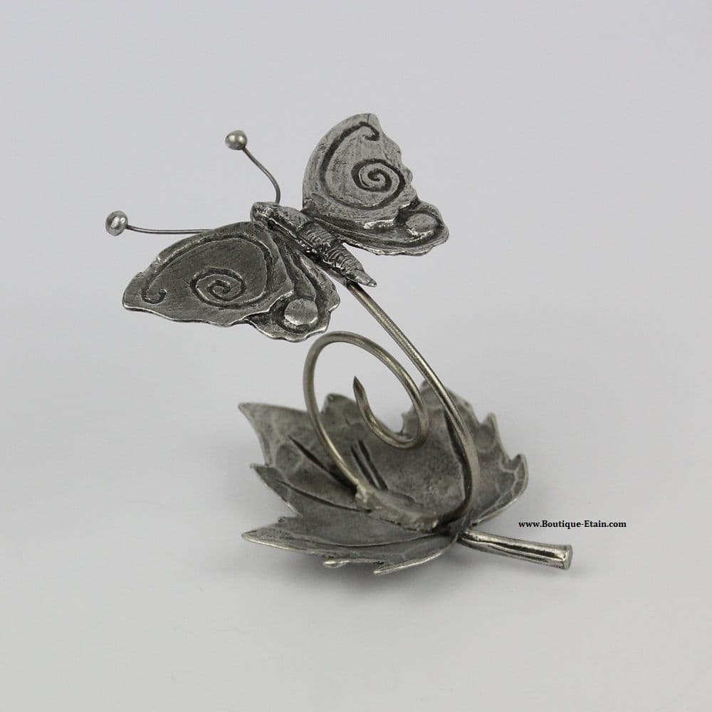 Le papillon en étain (H:8cm)