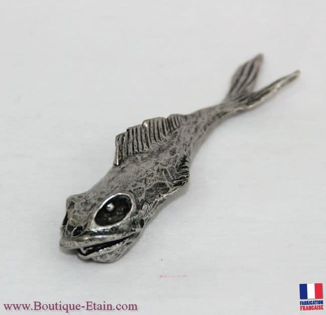 Le poisson chat en étain