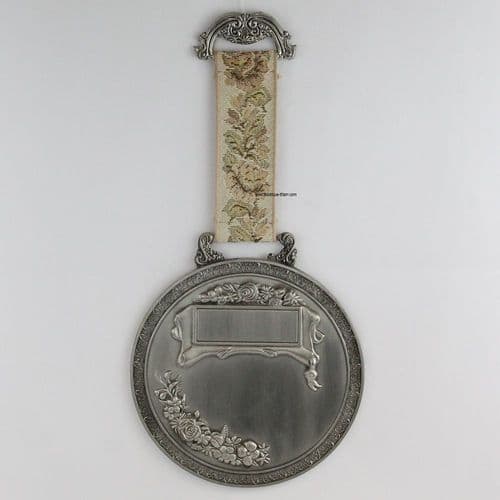 Médaillon en étain à graver