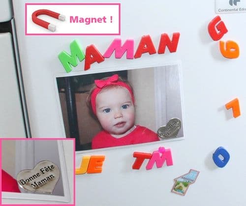 Magnet Photo (10x15) "Bonne Fête Maman"