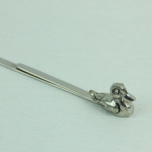 Marque page canard en étain