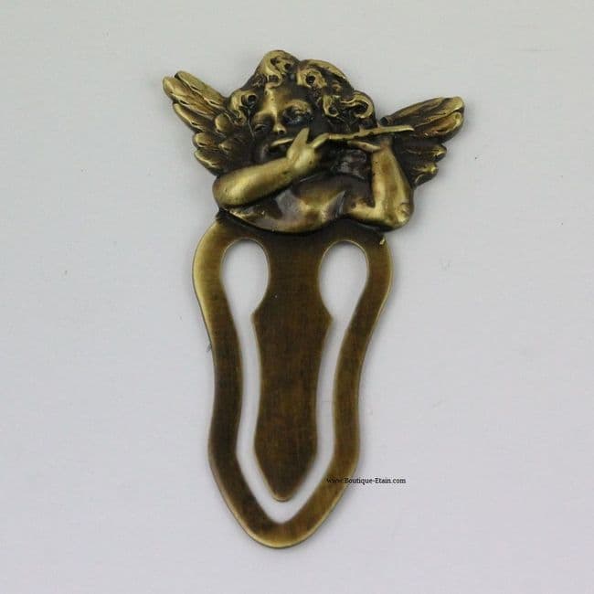 Marque page en étain et bronze l'Ange