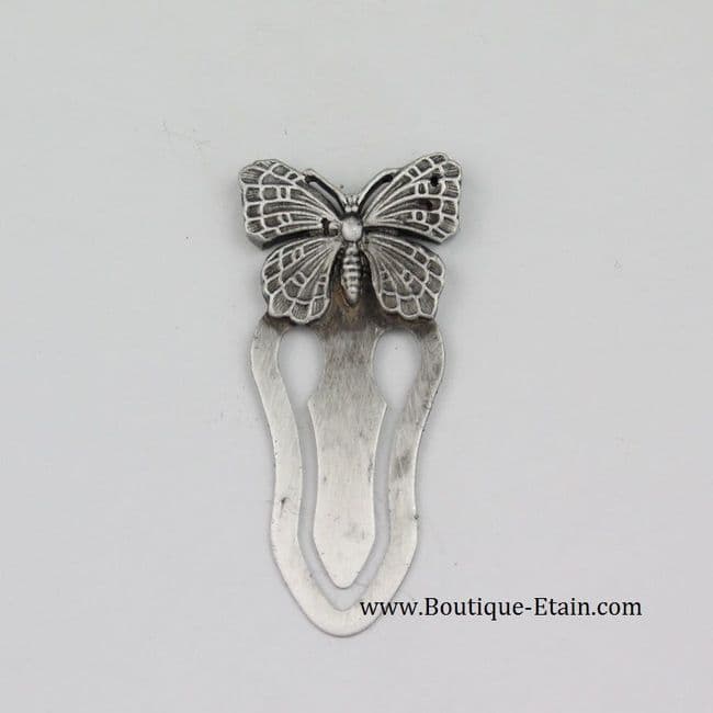 Marque page en étain papillon n°2