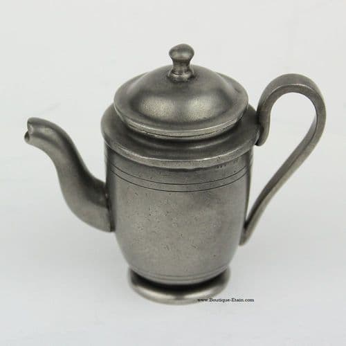 Mini théière en étain à collectionner