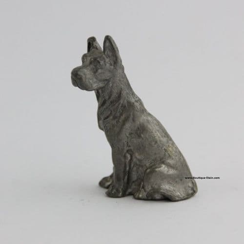 Miniature chien en étain