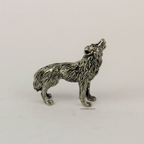 Miniature le loup en étain