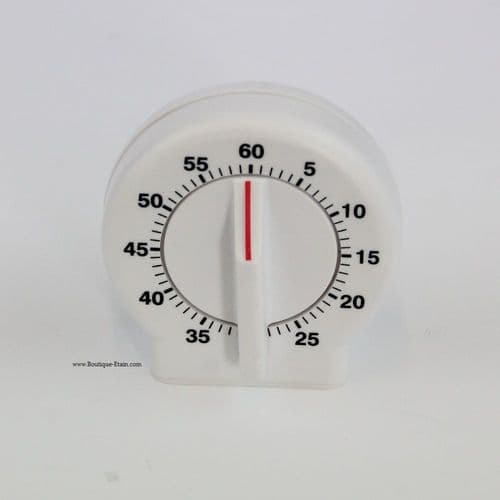 Minuterie écolo, minuteur de cuisine BLANC