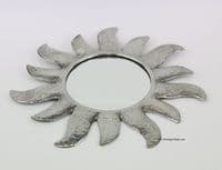 Miroir soleil en étain