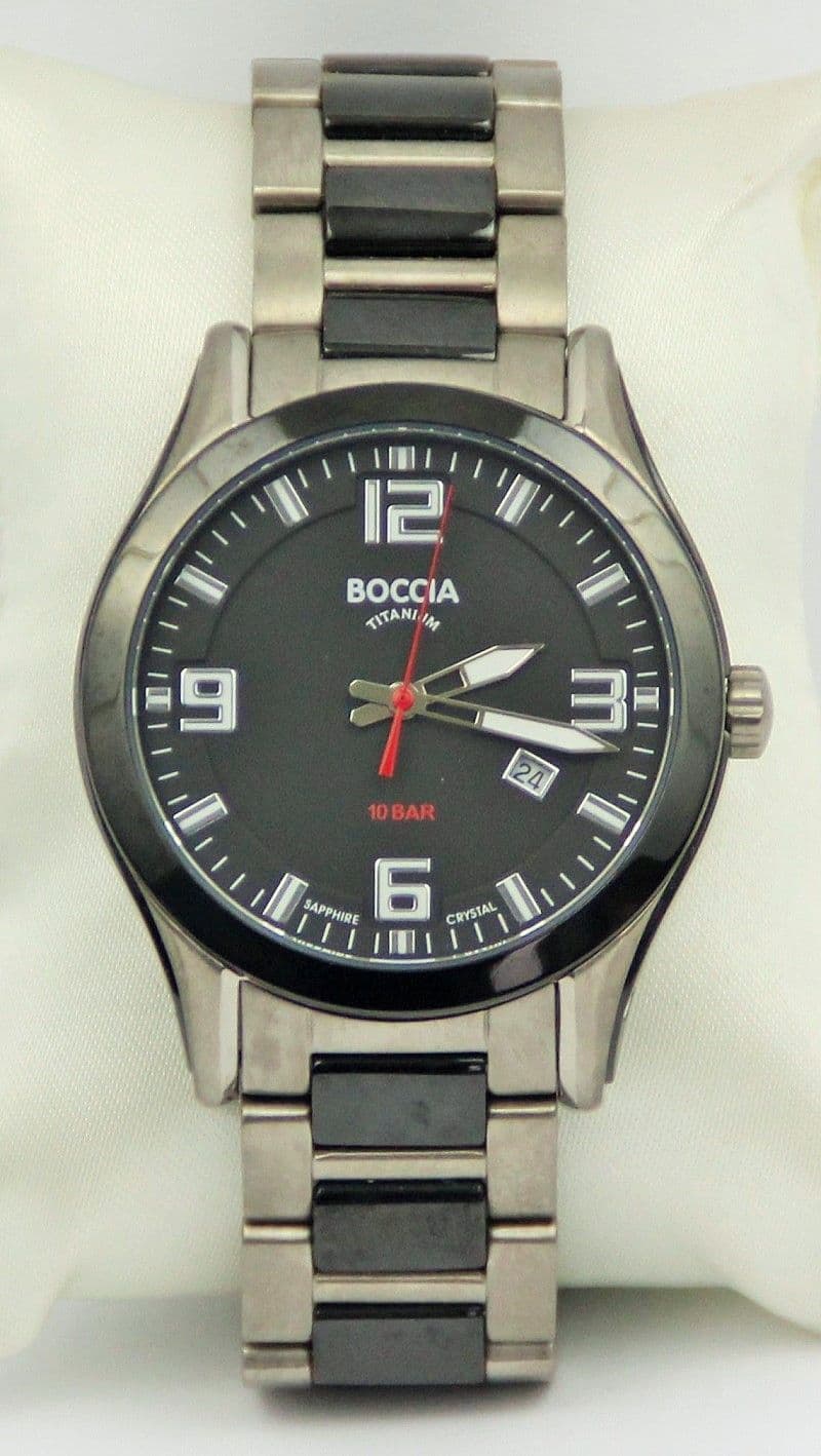 Montre Homme Sport Noire 46mm - Mouvement Quartz, Bracelet Caoutchouc, Générique