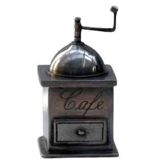 Moulin à café  en étain miniature