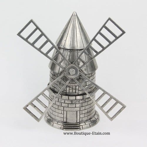 Moulin miniature de collection en étain