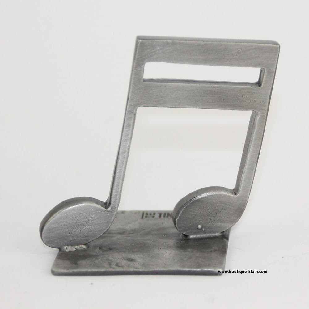 Note de musique en étain