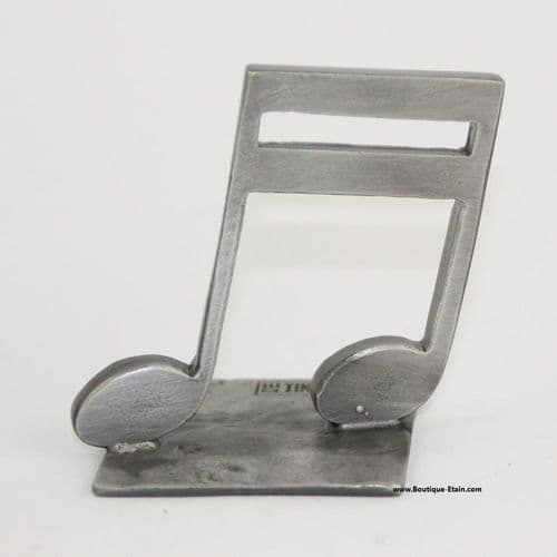 Note de musique en étain
