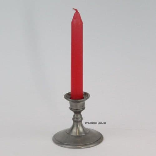 Petit bougeoir base ronde en étain