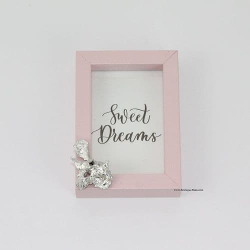 Petit cadre pépite d'étain H9cm ( photo 7 x 5 cm )