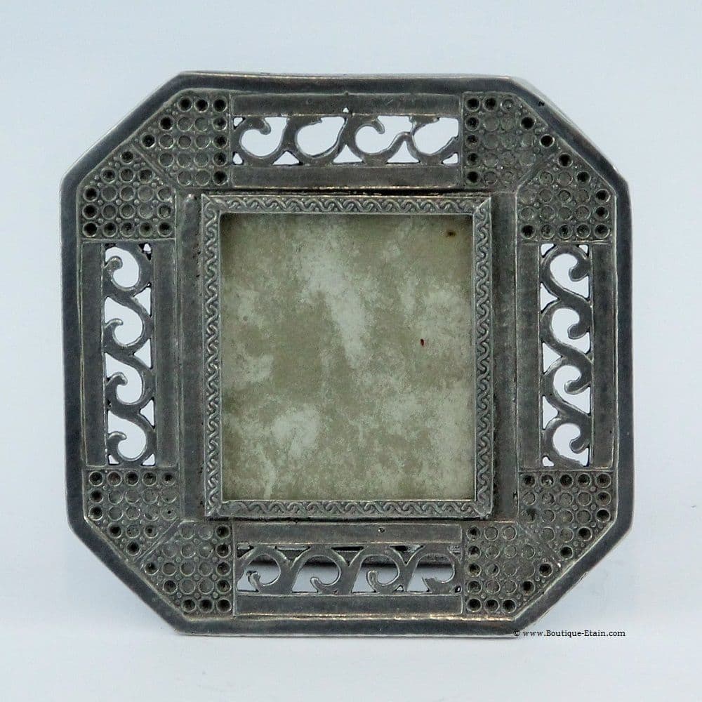 Petit cadre photo en étain